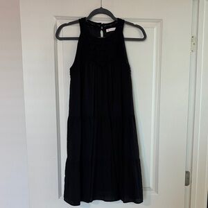 Black Sleeveless Tiered Dress - Brand:kirundo